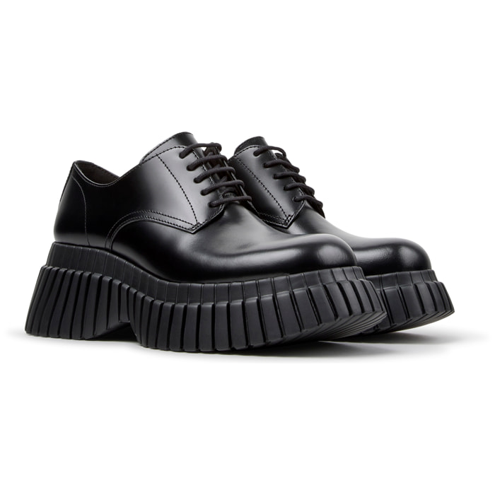Zapatos de cordones - CAMPER Pix BCN - Negro - Piel lisa