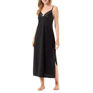 Camisón largo negro