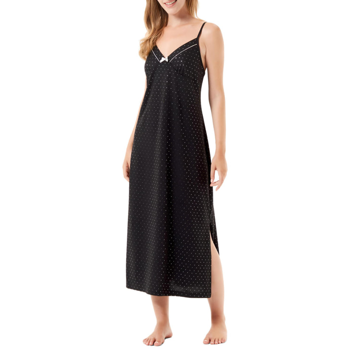 Camisón largo negro