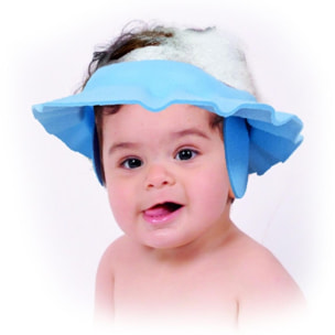 Chapeau de douche bébé Bleu
