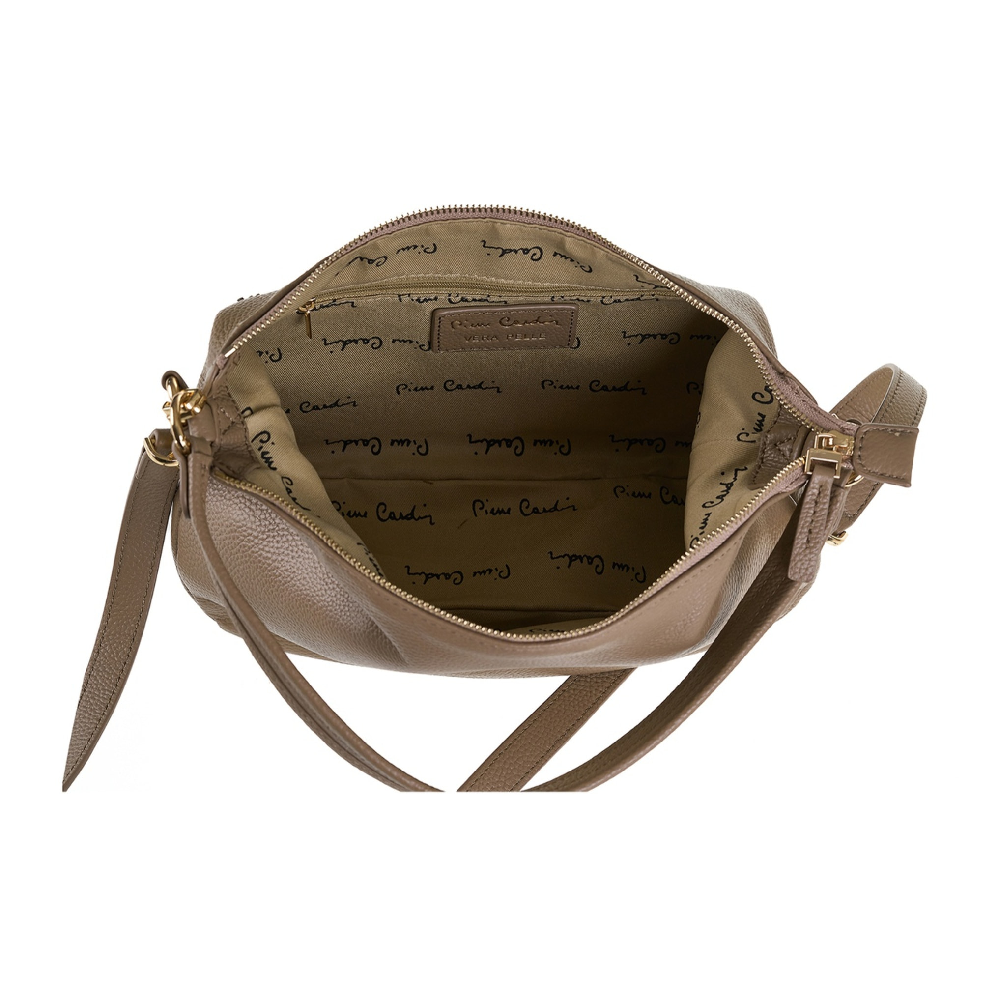 Borsa a spalla da donna Made in Italy - Modello Edera Plus - 100% pelle - 32.5 x 19.0 x 10.0 cm