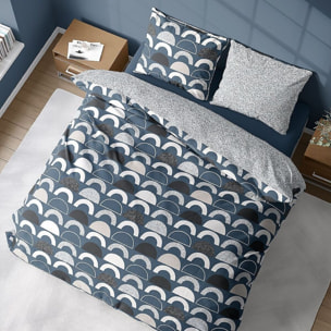 Parure Housse De Couette 3pcs 100% Coton 57 Fils Berlioz