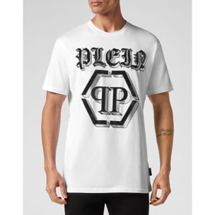 PHILIPP PLEIN Camiseta de cuello redondo y manga corta CHROME