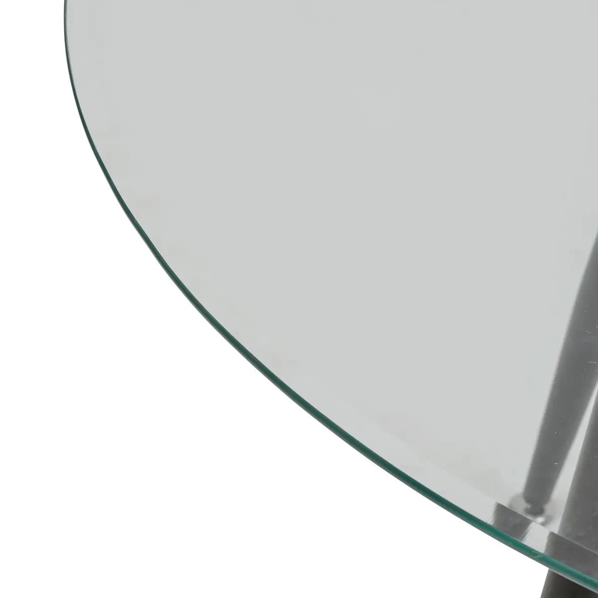 Table à manger en verre trempé 4 places Ostras D120cm