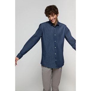 Camisa denim Slim fit con logo Rigby Go