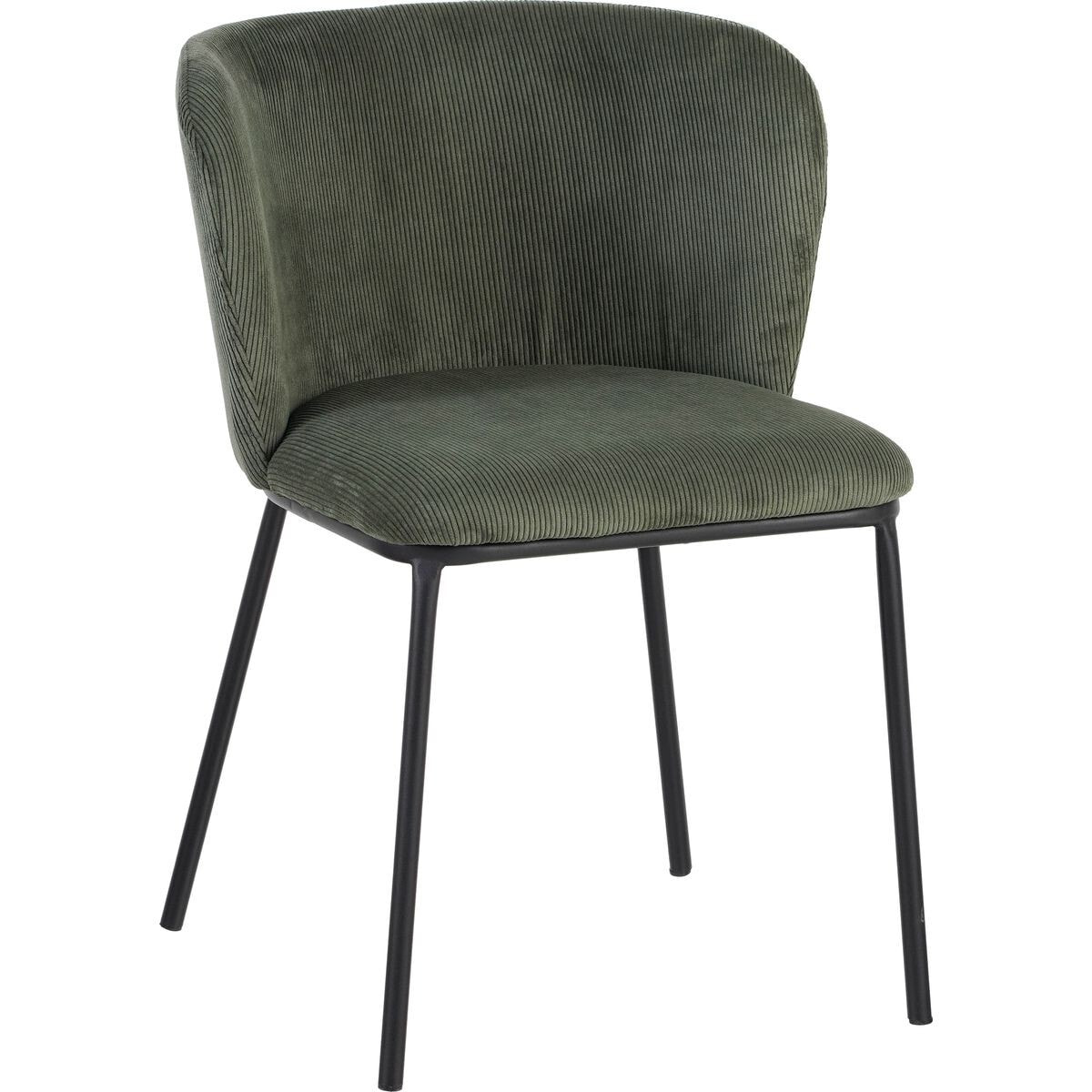 Lot de 2 chaises en velours côtelé - TOMA