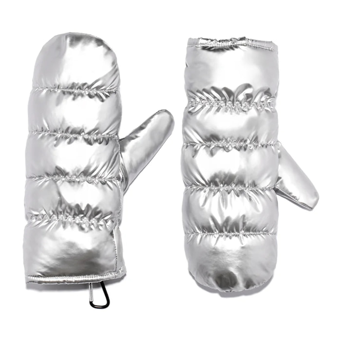 Guantes de esquí Nordic Bomb Puffer Mittens Plata D.Franklin