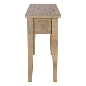 Console 110 cm à tiroirs bois recyclé SALERNE