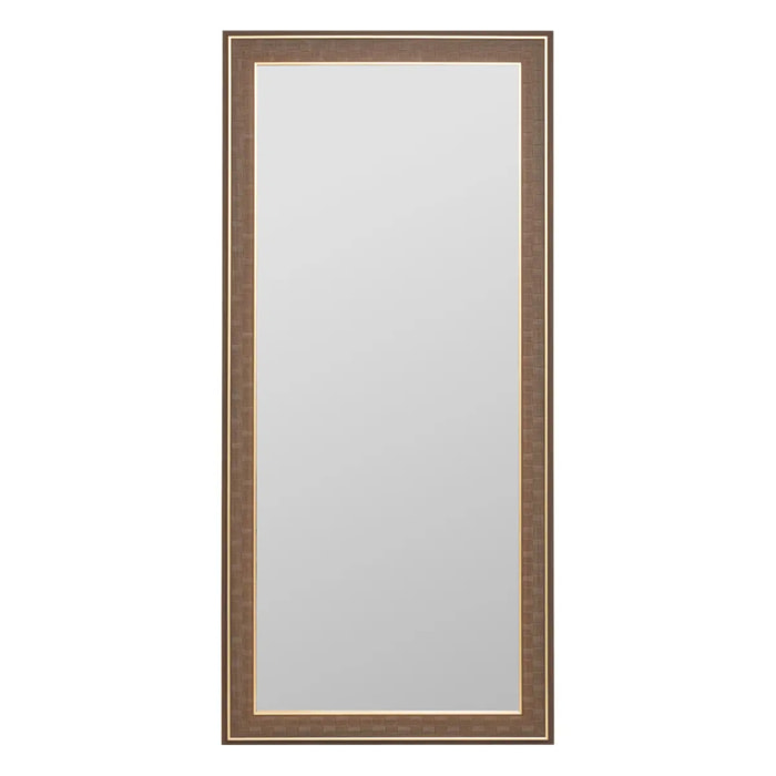 Miroir mural Anke marron 160x74cm