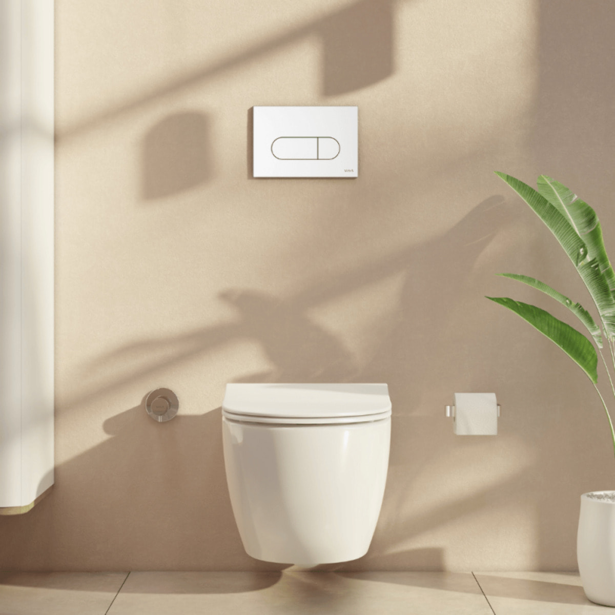 Plaque de commande Root Round Blanc