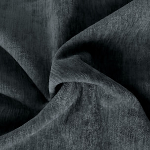 Rideau thermique en velours doublé polaire - Gris Foncé