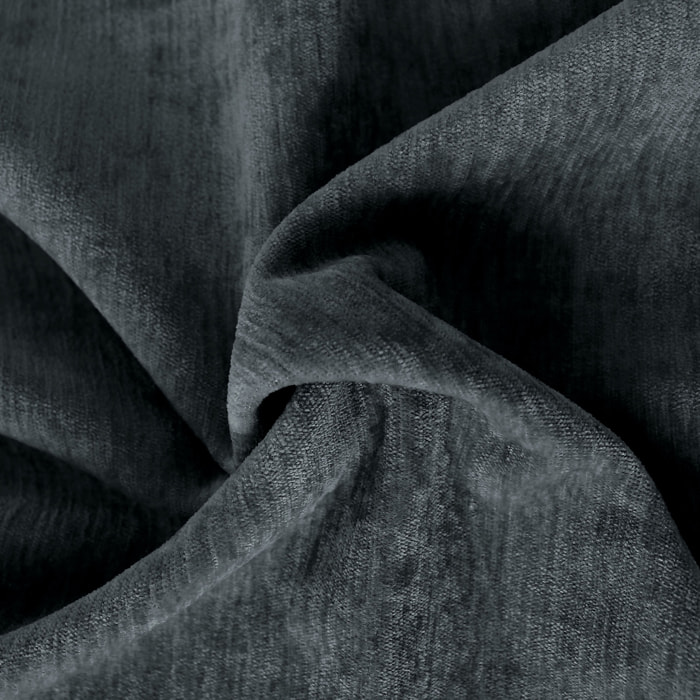 Rideau thermique en velours doublé polaire - Gris Foncé