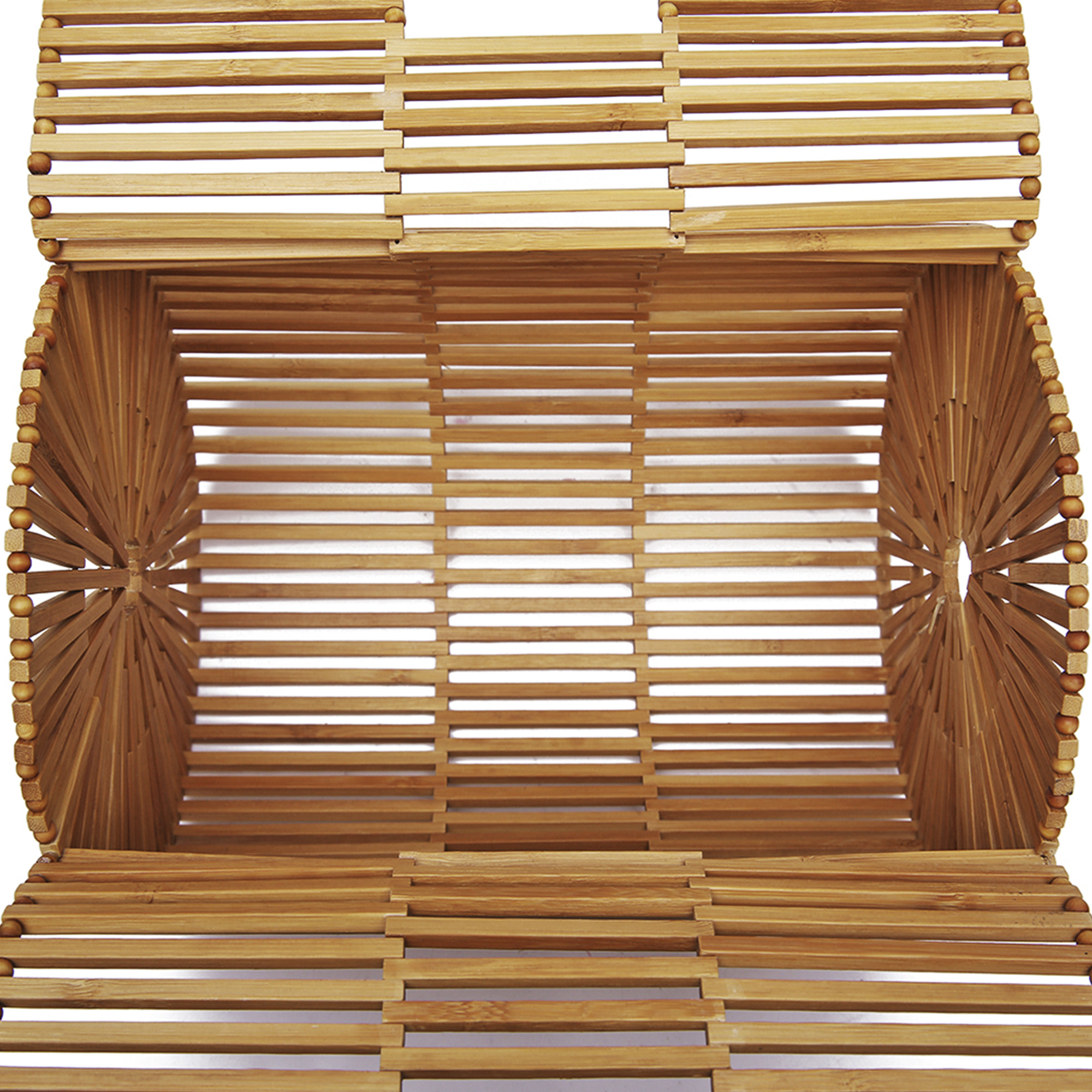 Zoagli borsa a mano in legno di bambù.