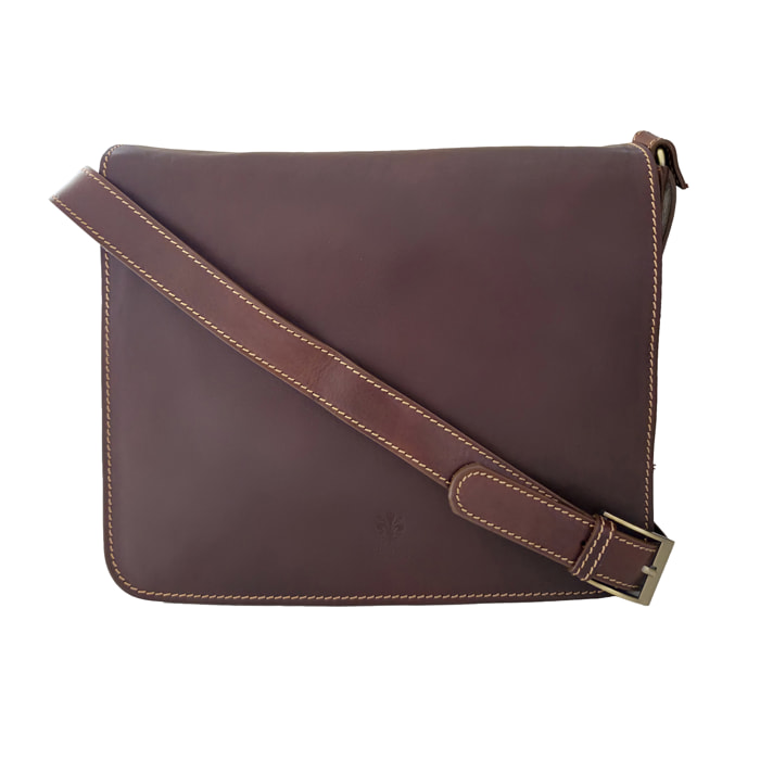 Borsa a Tracolla Vintage Unisex in Pelle Borsa Messenger da Lavoro