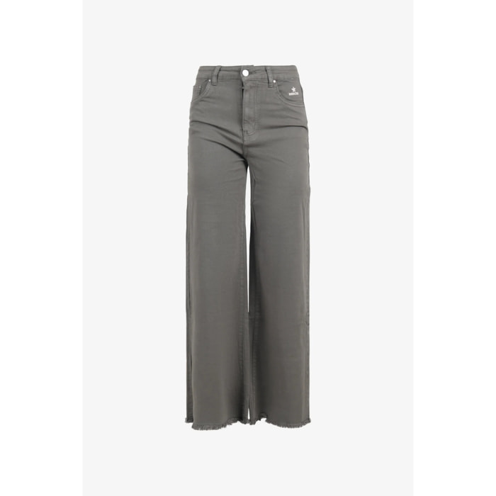 Jeans Donna W5D924 Esercito a palazzo