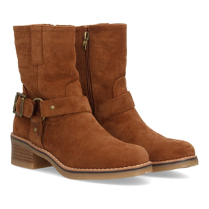 Botas casual mujer con hebilla lateral