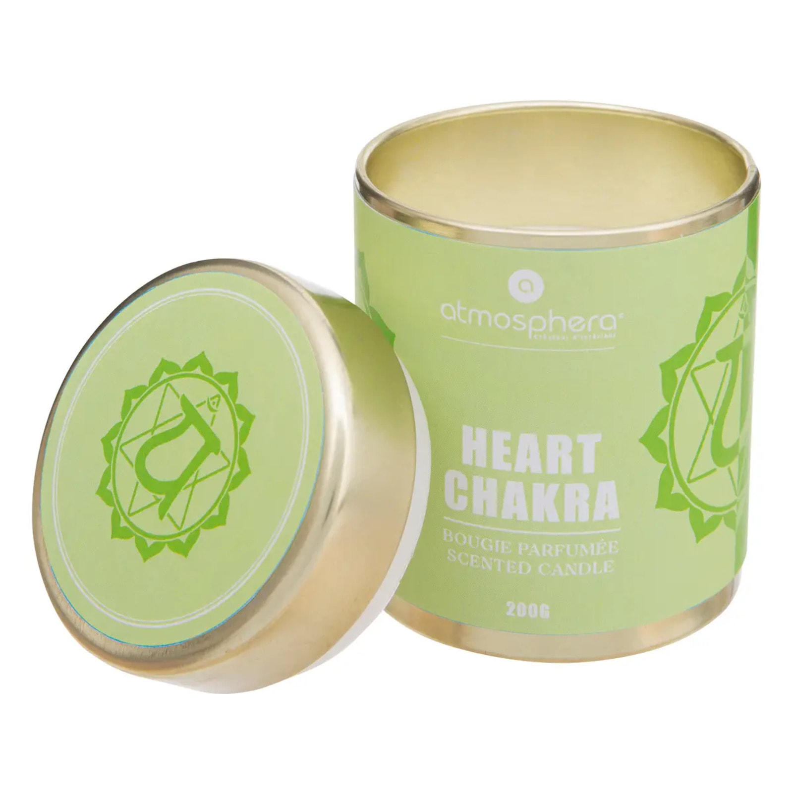 Bougie parfumée "Chakra" - chakra du coeur - 200g