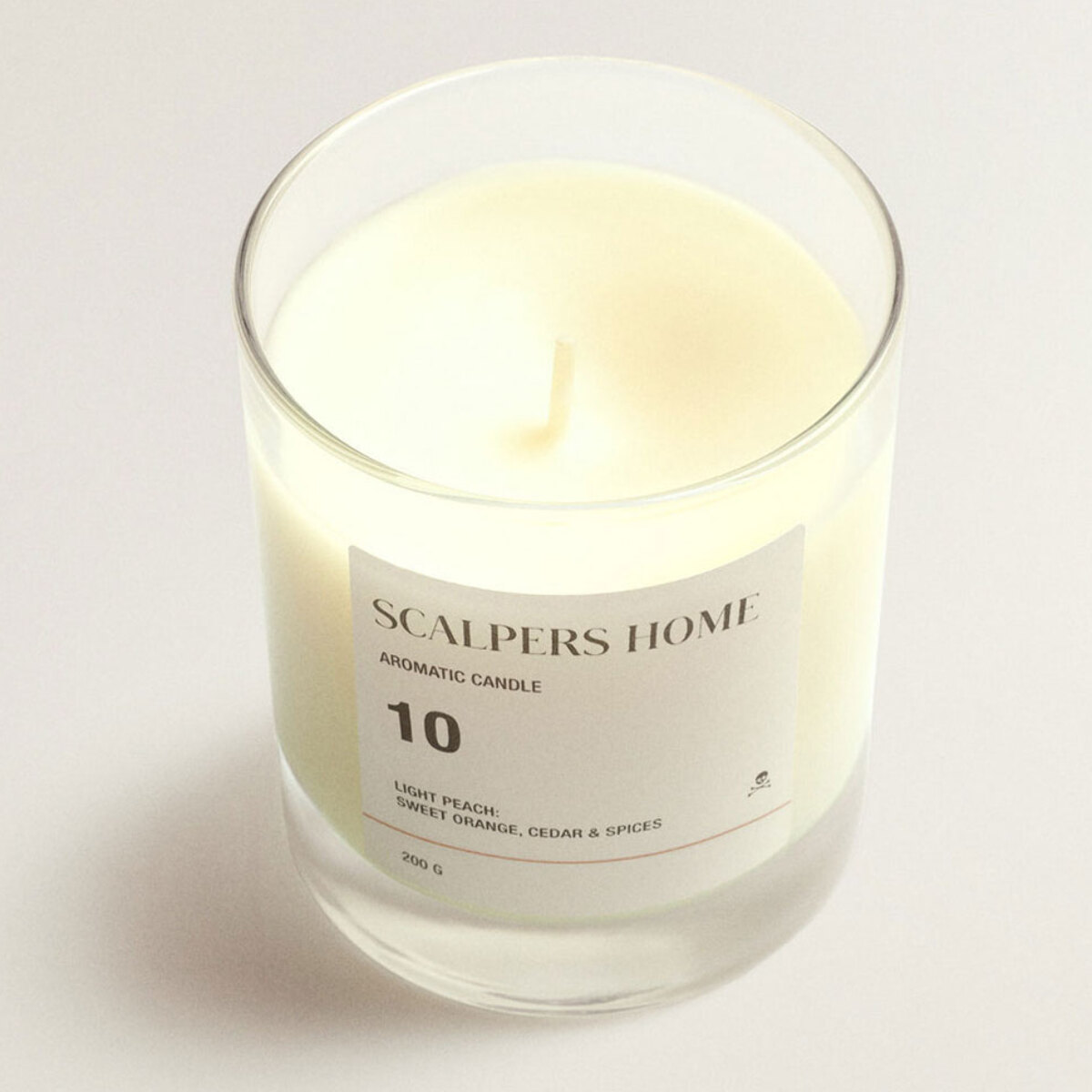 Vela aromática 200gr aroma light peach scalpers