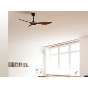 Ventilateur de plafond ø132 cm avec LED et Wifi Réversible Hypersilence