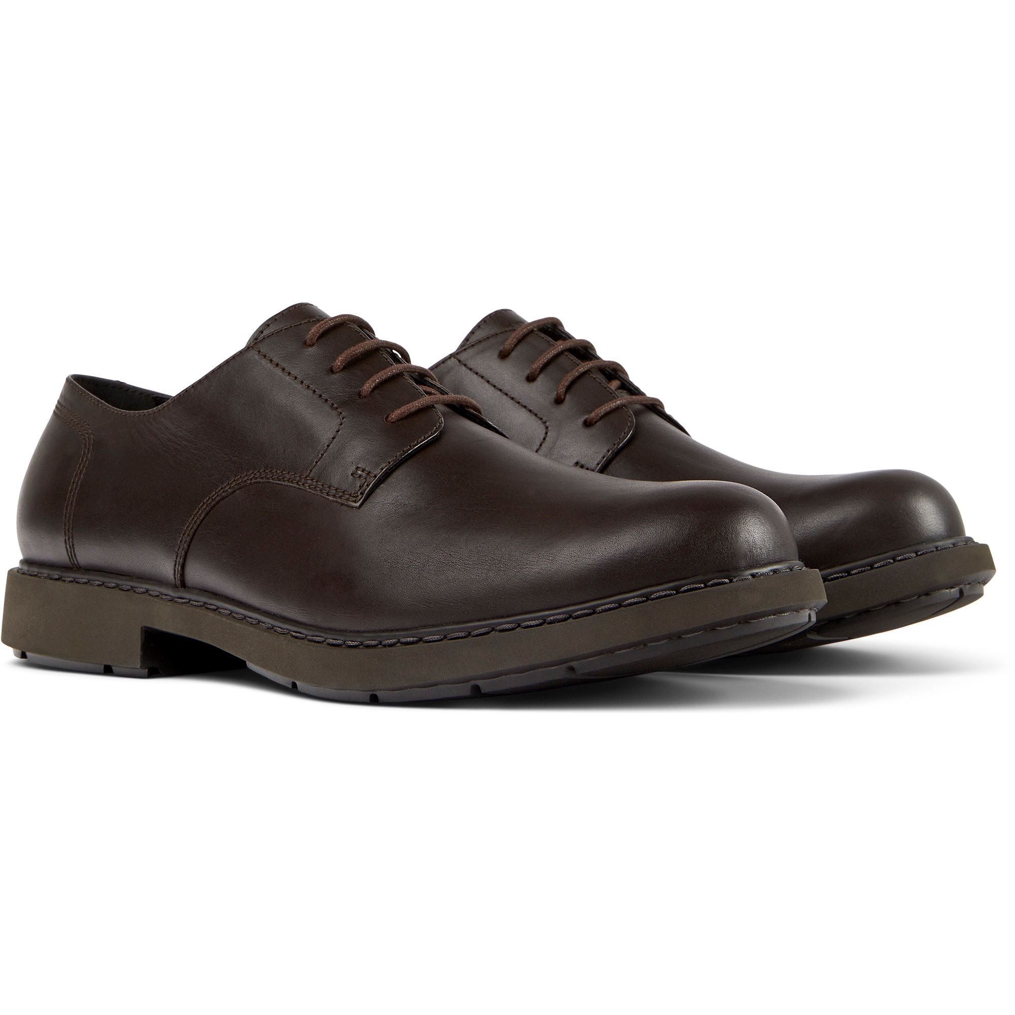 Scarpe stringate - CAMPER Neuman - Marrone - Pelle liscia