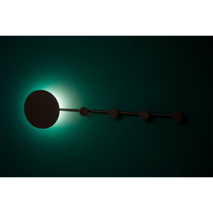 HAN Lampe applique/portemanteau noir