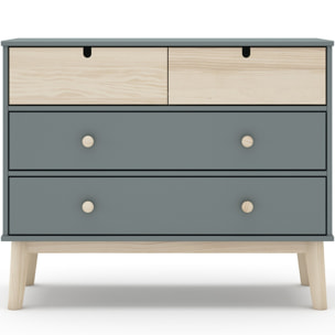 Commode enfant 4 tiroirs en bois - LUCY