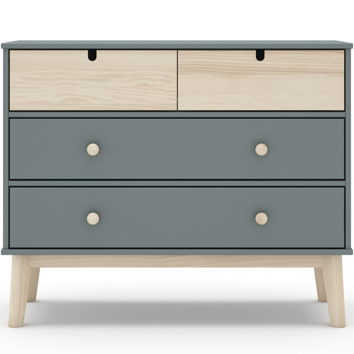 Commode enfant 4 tiroirs en bois - LUCY