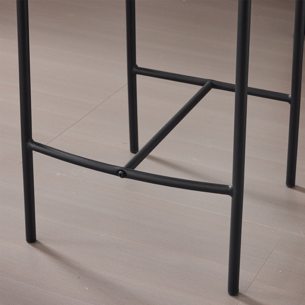 Lot de 2 tabourets de bar en velours côtelé - EVORA