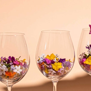 Tableau fleurs en verres élégants Toile imprimée