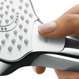 Set de douche Vario EcoSmart avec barre Unica'Croma 65 cm blanc/chromé Croma Select