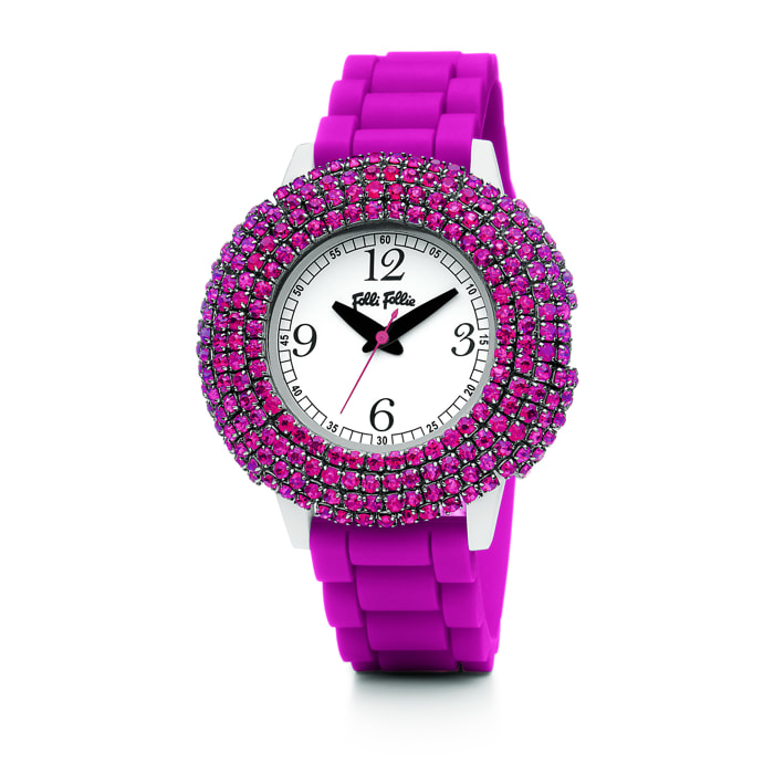 Reloj Folli Follie WF1P010ZPP Mujer Analogico Cuarzo con Correa de Silicona