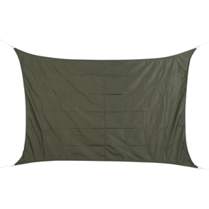 Voile d'ombrage rectangulaire "Curacao" ardoise 3x2m en polyester