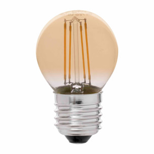 Lampadina G45 E27 LED 4W FILAMENTO AMBRA DIMABLE 2200K