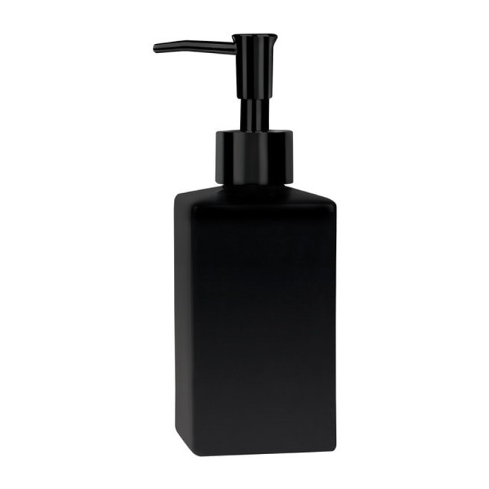 Distributeur de savon Céramique QUADRO-MATT Noir mat Spirella