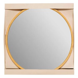 Miroir "Kim" marron D75cm
