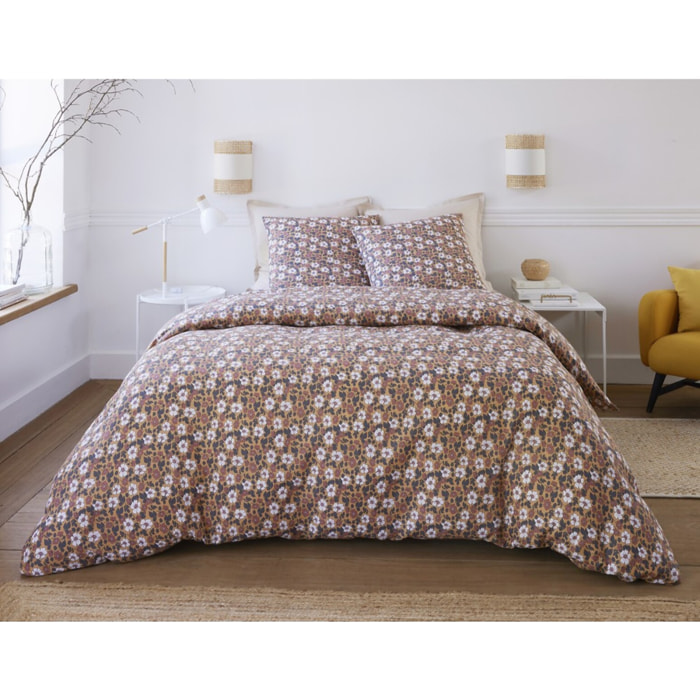 Parure housse de couette coton multicolore