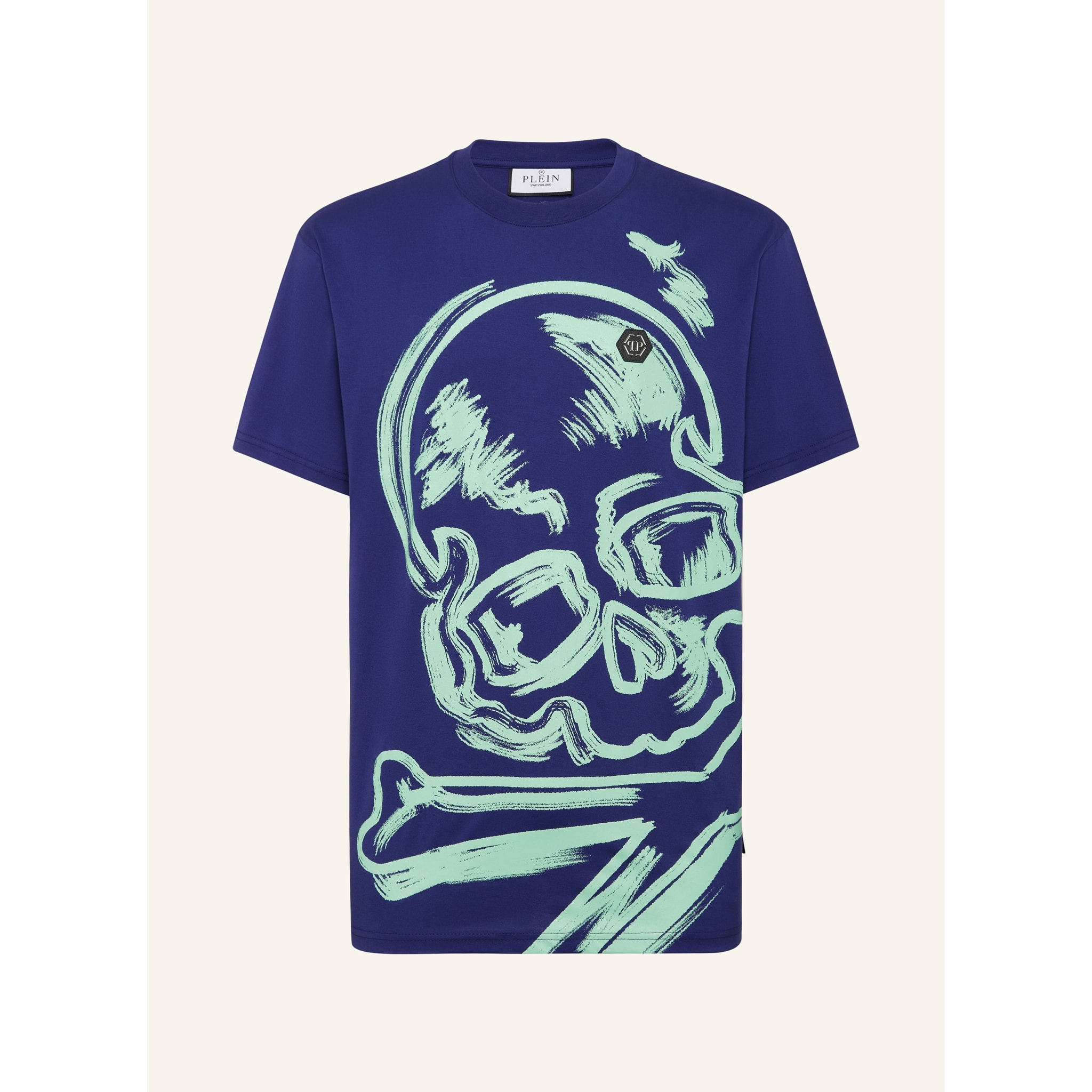 PHILIPP PLEIN T-Shirt Round Neck SKULL