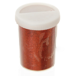 Glitter In Barattolo, 100 Gr - Pezzi 6 - 4,5X8,5X4,5cm - Colore: Rosso - Bianchi Dino - Articoli Natalizi