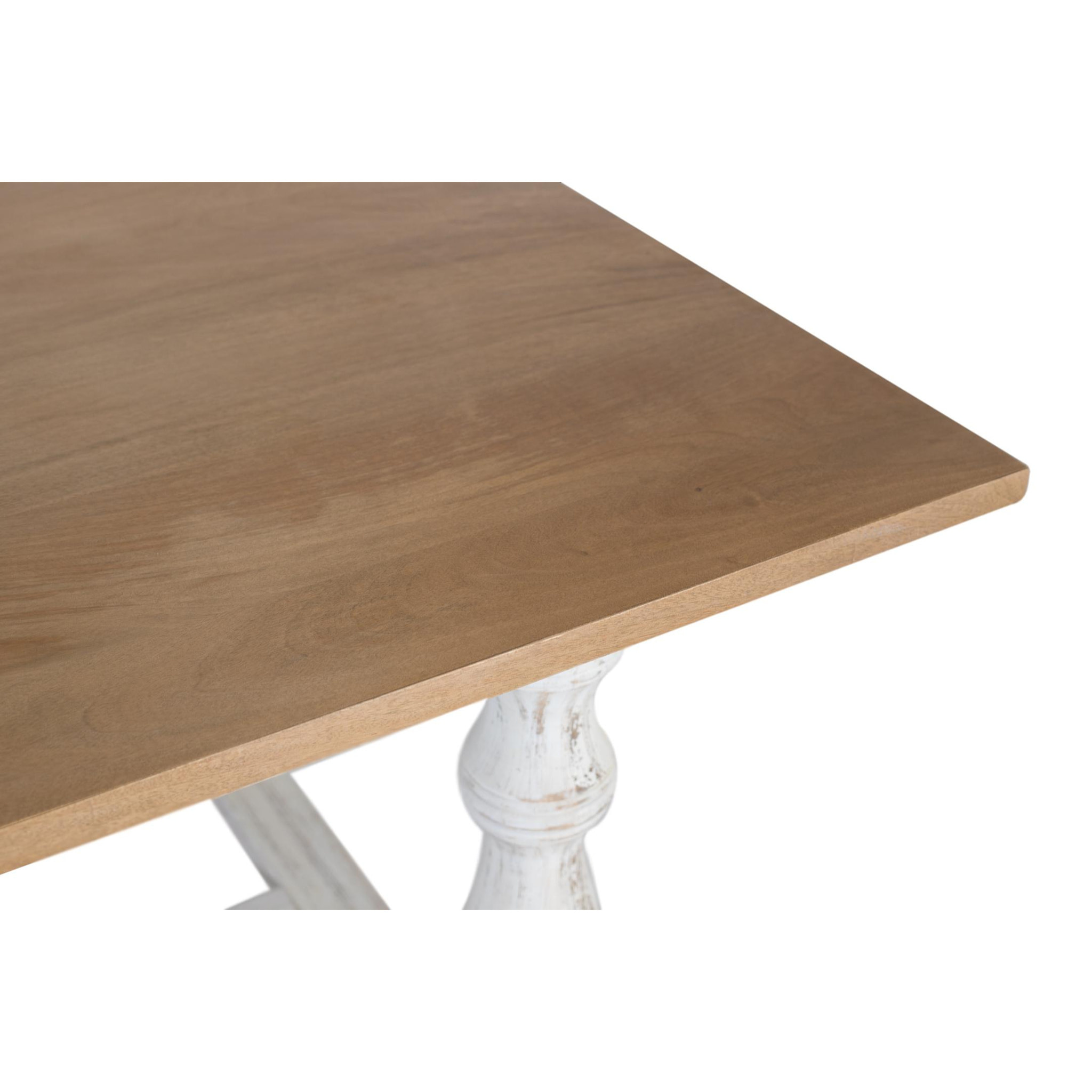 Mesas de Comedor de Madera de Mango 200 Cm Estilo Rústico Moderno