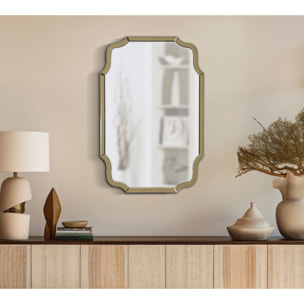 SPECCHIO DA MURO ISTANBUL ORO CM 60X1X90 (MISURA SPECCHIO CM 54X84,5)