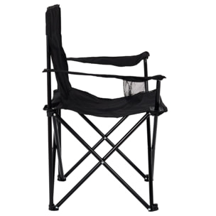 Fauteuil Camping Pliant Noir