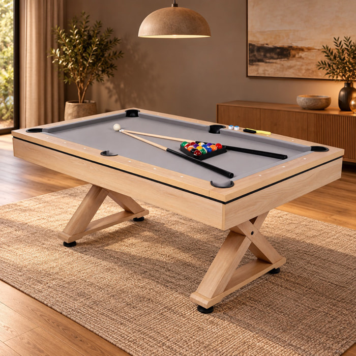 Table multi-jeux ping-pong et billard en bois ARIZONA