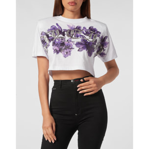 PHILIPP PLEIN Maglietta a girocollo FLOWERS