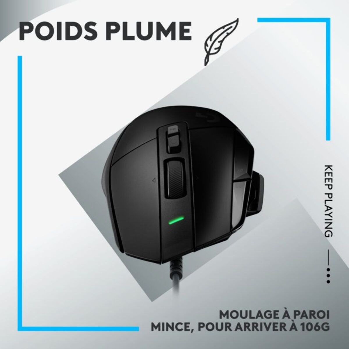 Souris Gamer Filaire LOGITECH G502X filaire noir + tapis G240