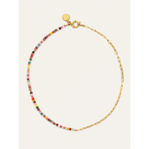 Collar Chic Amalia Acero Baño Oro