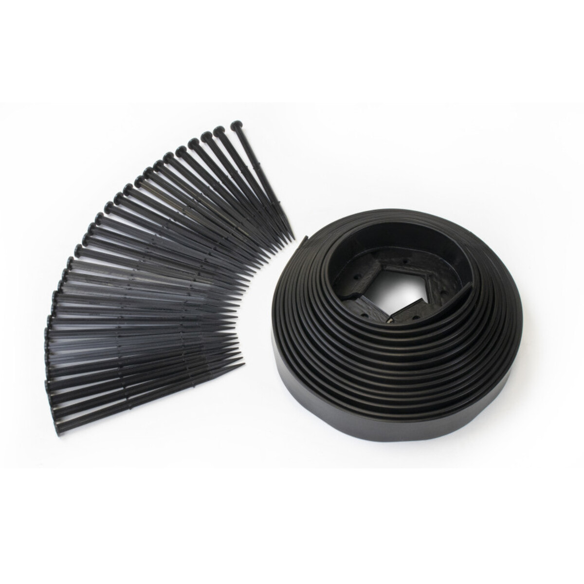 Bordurette 10m pour parterre en plastique noir