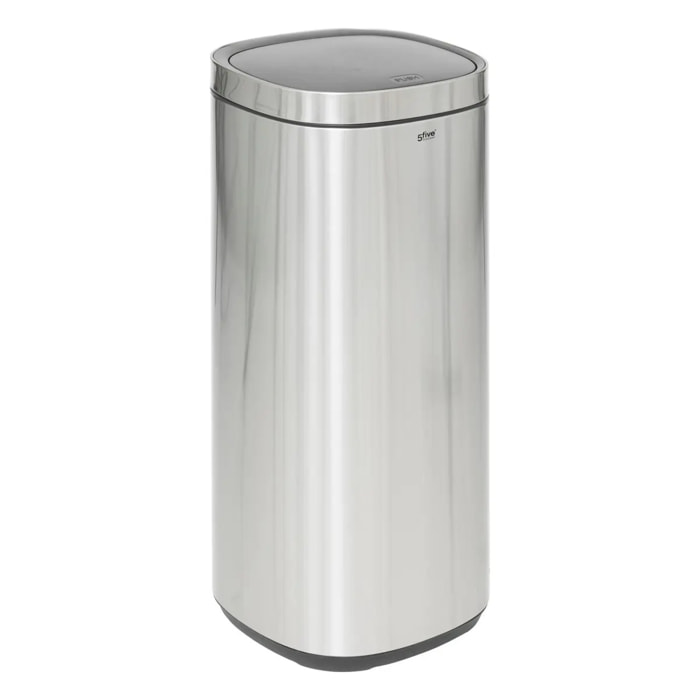 Poubelle en métal gris 50L