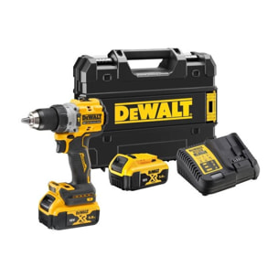 Perceuse-visseuse à percussion DEWALT XR 18V 5Ah Li-Ion - DCD805P2T-QW