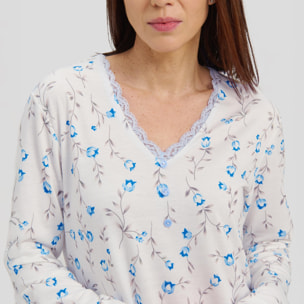 Camisón largo Celeste