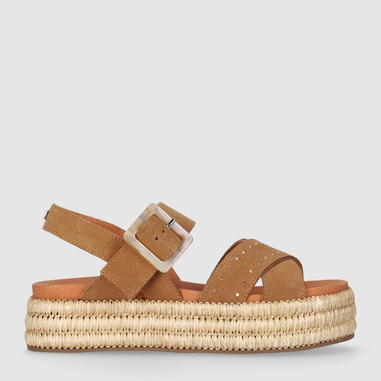 Sandalias de Serraje - Cuero - Tacón: 5 cm